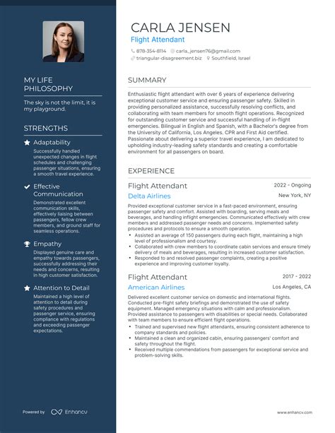 3 Flight Attendant Resume Examples And How To Guide For 2024