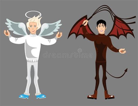 Angel And Devil Stock Vector Illustration Of Good 92701642