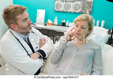 Dermatologist Examining Patient In Clinic Canstock