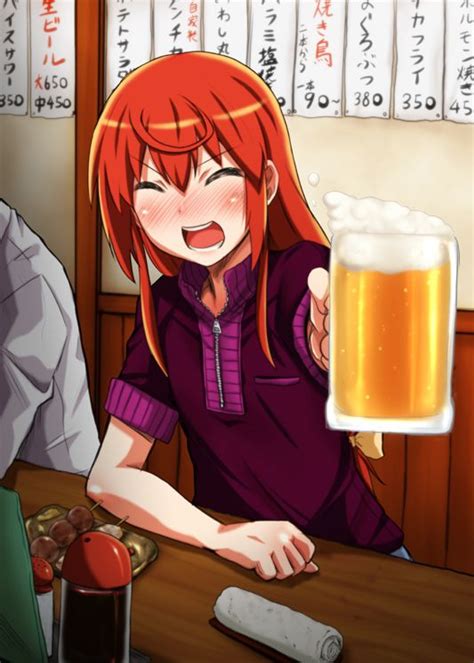 Manga Girl Drinking Beer Mango Manga Pinterest Cheer Girls And