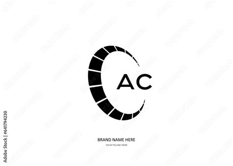 Ac Logo Ac Latter Logo With Double Line Ac Latter Ac Logo For