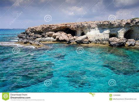 Sea Caves Of Cavo Greco Cape Ayia Napa Cyprus Stock Photo Image Of
