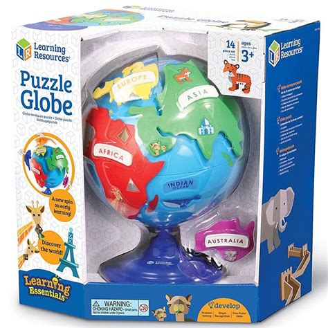 Puzzle Globe Preschool Geography Toy Preschool Puzzles Geography