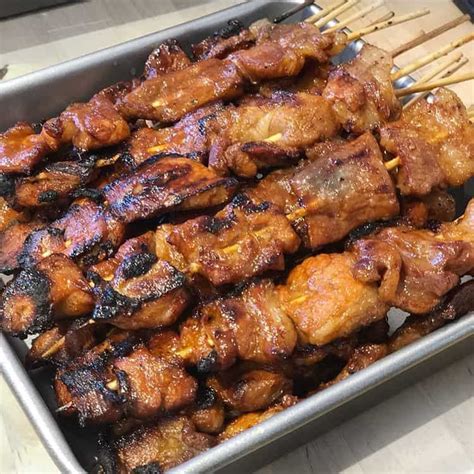 Filipino Pork Barbecue Recipe With A Ginger Ale Banana Catsup Marinade Recipe Barbeque