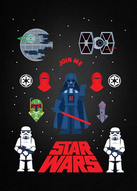 Dark Side Characters Poster By Star Wars Displate