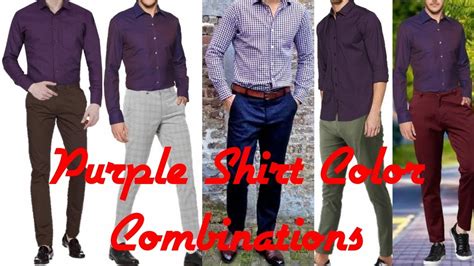 Purple Shirt Combination Ideas For Men Purple Shirt Matching Pants
