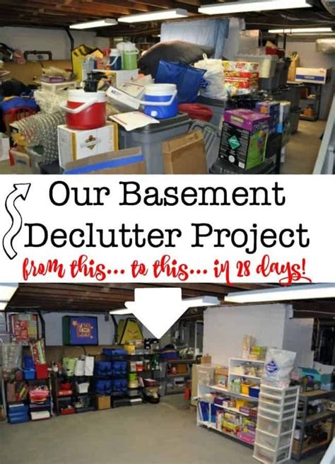 We Tackled A Basement Declutter Project In Just Four Weeks Heres How To Declutter Your