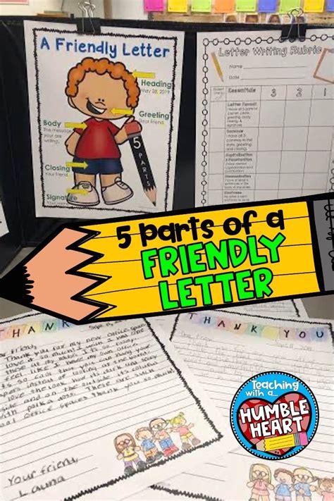 Writing A Friendly Letter Anchor Chart Models Stationary With
