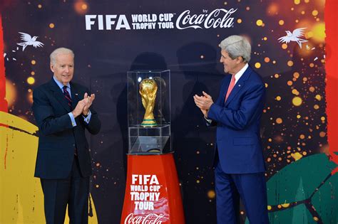 It shows two human figures holding up the planet earth and stands 36.5 centimetres tall. FIFA World Cup Trophy - Wikiwand