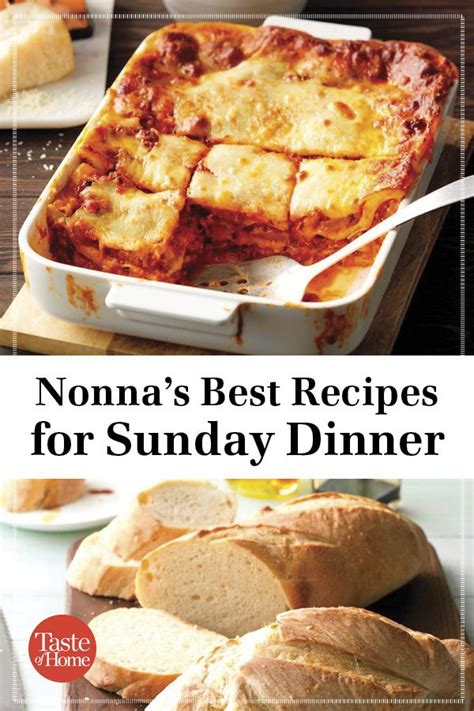 Nonna's Best Recipes for Sunday Dinner | Sunday recipes ...