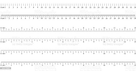 Ruler 8 Inch16 Inch 32 Inch Graduation Of An Inch 33 Cm Measuring Tool