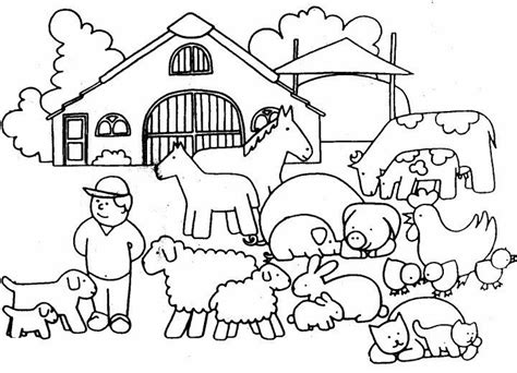 Farm House Coloring Pages Coloring Home