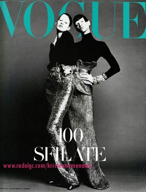 Vogue Italia May 1992 Meghan Douglas And Kristen Mcmenamy Photographed