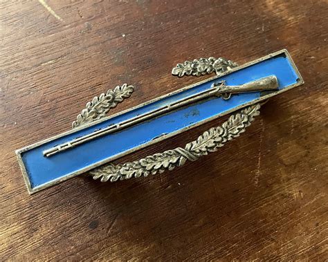 Sterling Silver Gun Pin Vintage Wwii Infantry Marksman Award Etsy