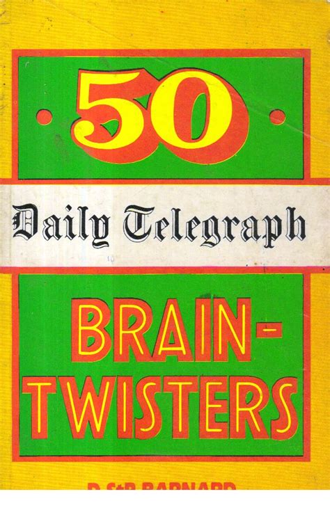 50 Daily Telegraph Brain Twisters Book At Best Book Centre