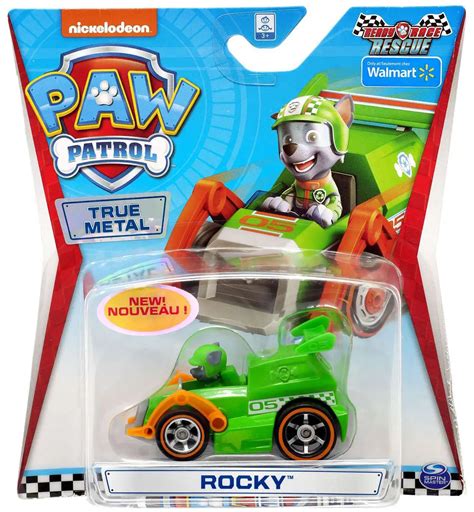 Paw Patrol Ready Race Rescue True Metal Rocky Exclusive Diecast Car