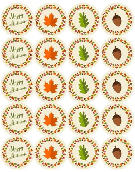 Decorative Autumn Stickers Printable