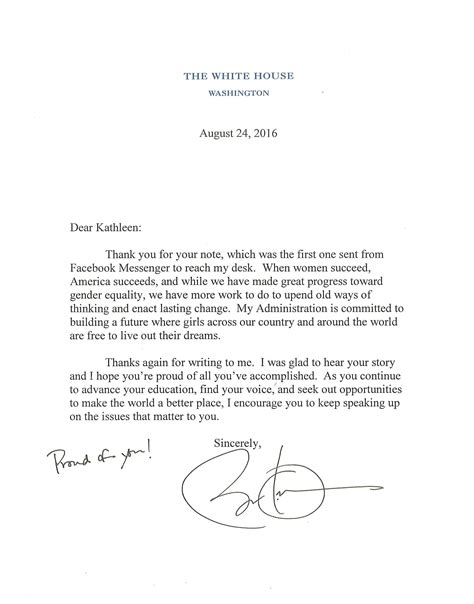Do not use the president's name in your correspondence. Asked & Answered: President Obama Replies to a New Kind of ...