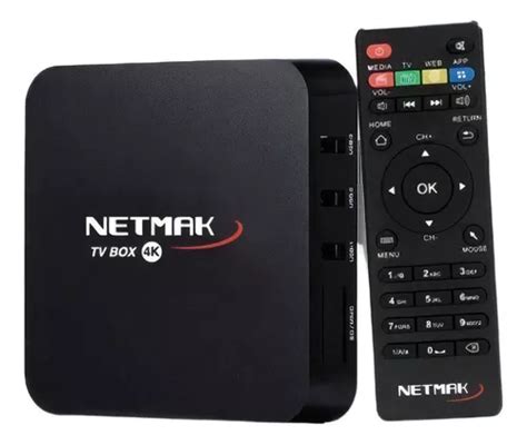 Netmak Nm Tv Box 1 Estándar 4k 8gb Negro Con 1gb De Memoria Ram