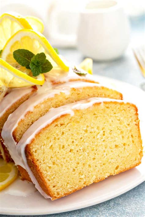Lemon Loaf Cake With Lemon Glaze Lemon Blossoms