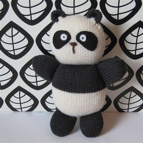 Oreo Panda Toy Knitting Patterns Whats Black And White And Squidgy In