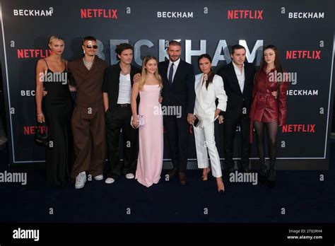 London, UK. 3rd Oct, 2023. Mia Regan, Romeo Beckham, Cruz Beckham