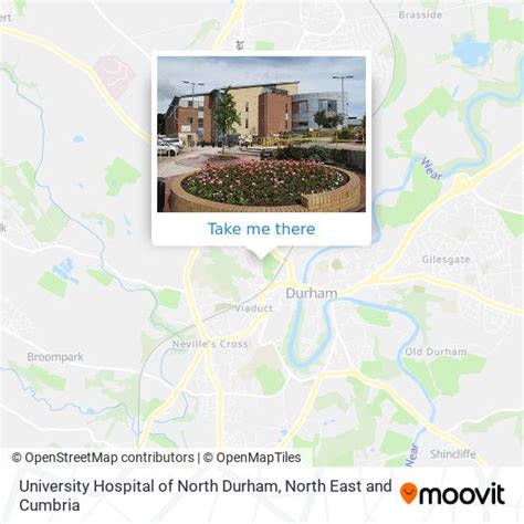 How To Get To University Hospital Of North Durham In North East And