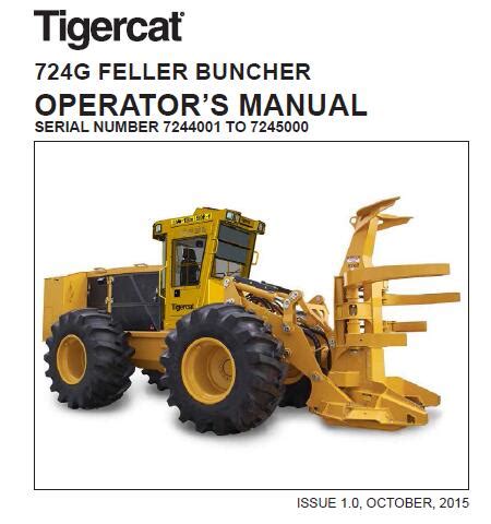 Tigercat G Feller Buncher Operators Manual Service Repair Manuals Pdf