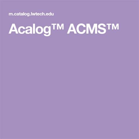 Acalog Acms Further Education Student Learning Degree Program