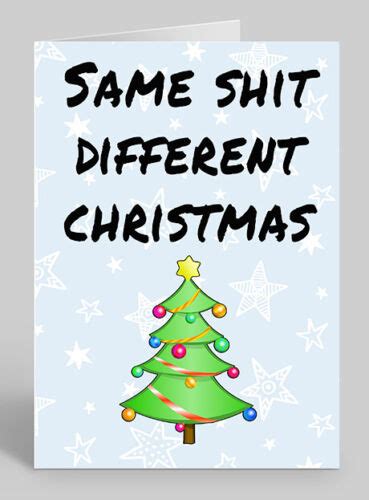 Rude Funny Christmas Card Premium Quality Adult Joke Banter