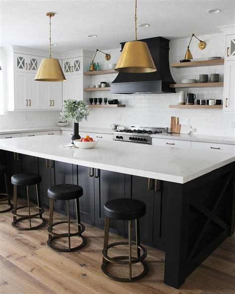 Gather around the kitchen island! Black Kitchen Islands With Seating: Ideas and Inspiration ...