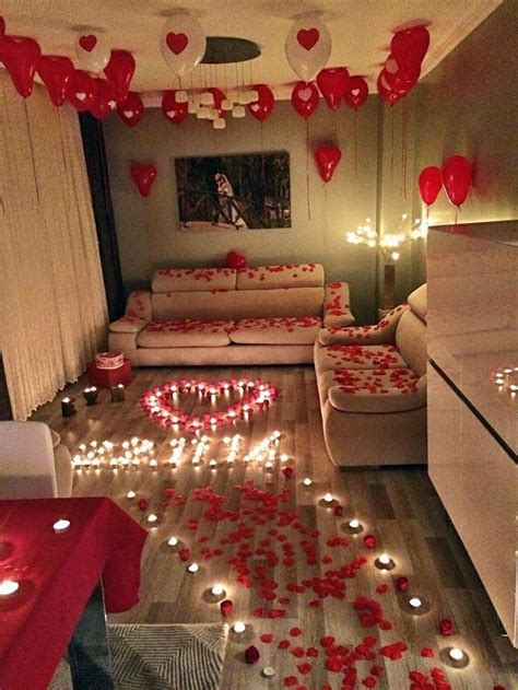 Valentines Bedroom Romantic Surprise Romantic Room