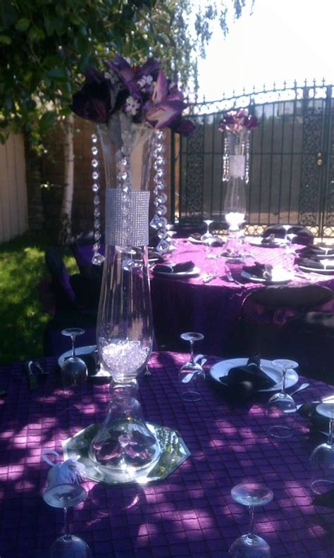 Tall Centerpieces With Hanging Crystals Tall Centerpieces Hanging