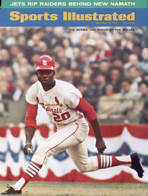 St Louis Cardinals Lou Brock 1967 World Series Sports Illustrated