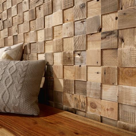 Panneau D Coratif En Bois Mural Textur Cube Timberwall Wood