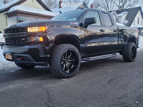 2019 Chevrolet Silverado 1500 With 22x12 44 Wicked Offroad W908 And 33