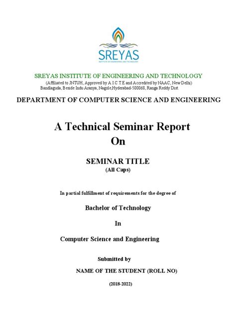 Technical Seminar Report Sample Pdf Traffic Internet Of Things