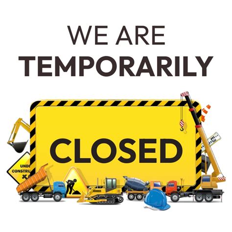 We Are Temporarily Closed Template Postermywall