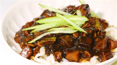 In korea, you can order it over the phone and have a bowl delivered to your door in a matter of minutes. Jjajangmyeon Recipe 맛있는 짜장면 만들기 - 한글 자막 - YouTube