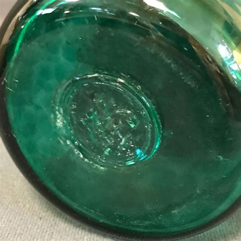 Strathearn 1960s Green Glass Vase Glass Hemswell Antique Centres