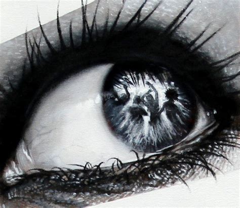 Photorealistic Paintings Of Eyes Reflecting Their Surroundings Eye