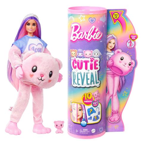 Barbie Cutie Reveal Doll With Teddy Plush Costume And Surprises