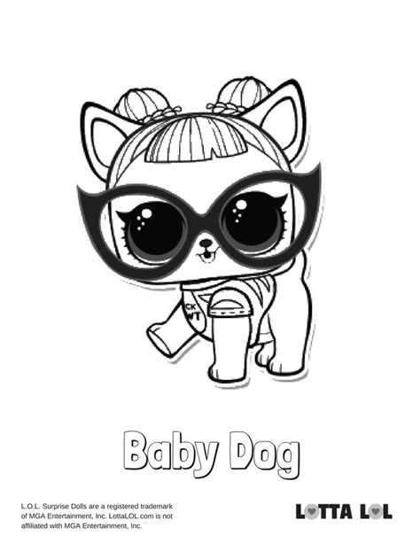 Diese website 100% sicher für kinder. Baby Dog Coloring Page Lotta LOL (mit Bildern ...