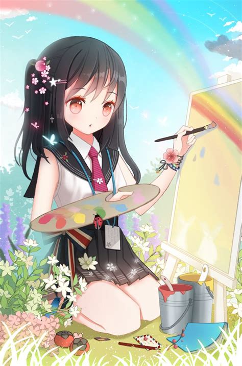 Hình Vẽ Anime Cô Gái Trong Anime Anime