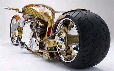 Gold Plated Bike Chopper Harley Motorcycle Hd Wallpaper Peakpx