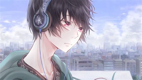 Headphones Anime Boy Wallpapers Wallpapersafari