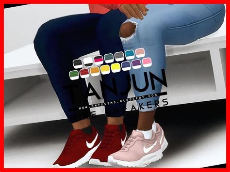 Nike Tanjun Sneakers For Kids And Toddlers 20 Sims 4 Cc Toddler Shoes