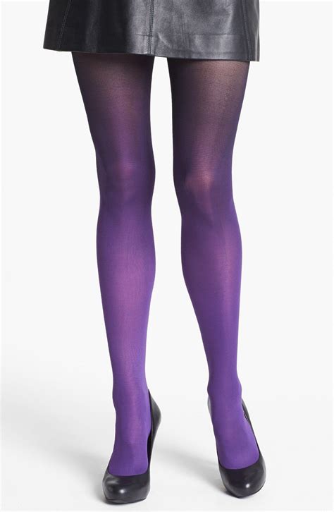 Dkny Ombré Tights In Purple Black Purple Ombre Tights Pantyhose