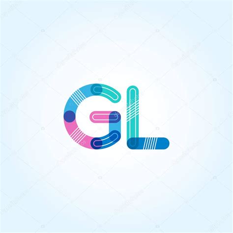 Gl Connected Letters Logo — Stock Vector © Brainbistro