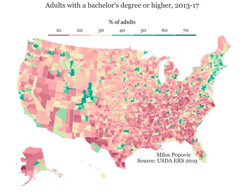 Adult Americans With A Bachelors Degree Or Higher 2013 2017 See More